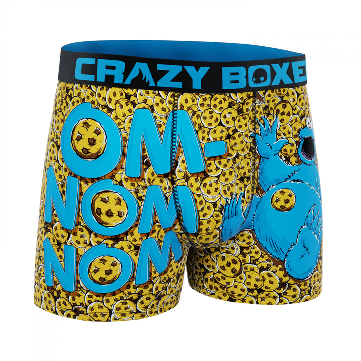 Crazy Boxers Sesame Street Cookie Monster Om-Nom Nom Boxer Briefs Image 4