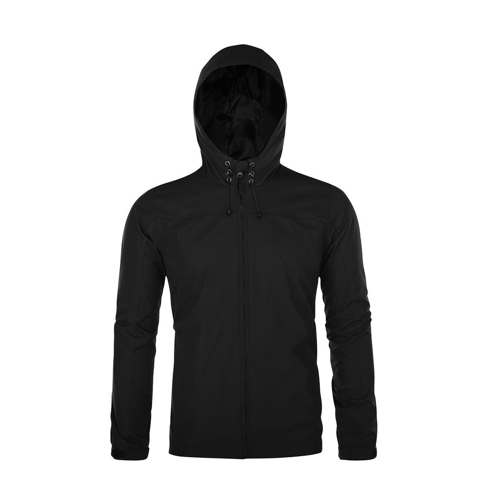 Cloudstyle Men Casual Windproof Hooded Thin Jacket Soft Comfortable Breathable Outerwear Image 2