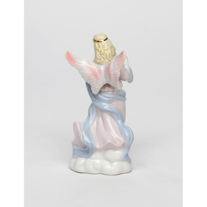 Ceramic Angel Holding Book Figurine Religious D cor Religious Gift Church D cor Image 3