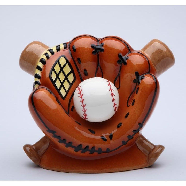 Ceramic Baseball Piggy Bank  Son Kid Game Room 5.875" Image 3