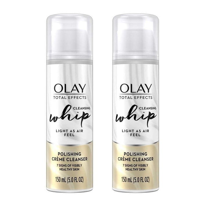 (2 Pack) Olay Total Effects Face Wash Whip Polishing Crme Cleanser 5 fl oz Image 1