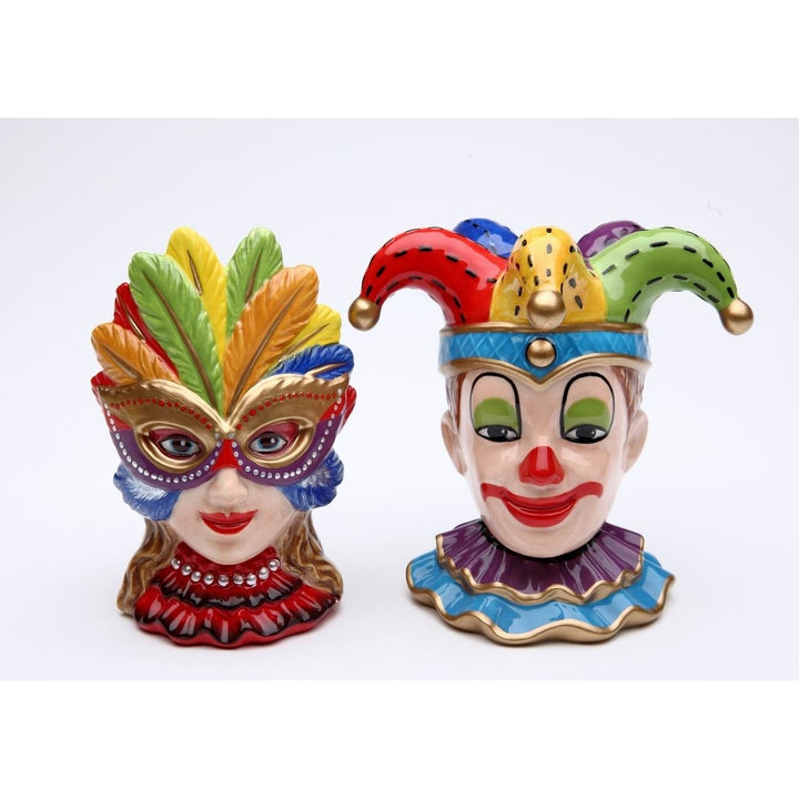 Mardi Gras Ceramic Salt and Pepper Shakers Image 4