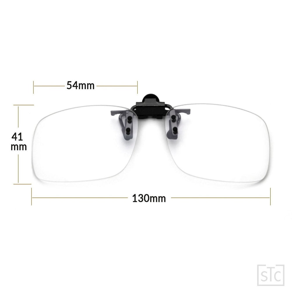 Clip-on Flip Up Rimless Magnifying Suitable for Reading Glasses Clip onto Over Eyeglasses Image 2