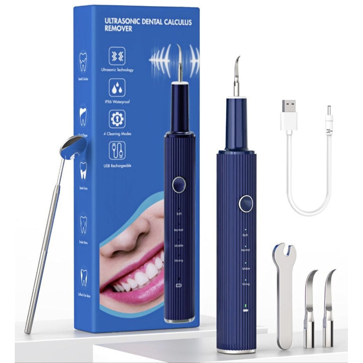 Ultrasonic Dental Calculus Remover Teeth Cleaning Kit Portable Professional Plaque Tartar Remover with 4 Modes and Image 1