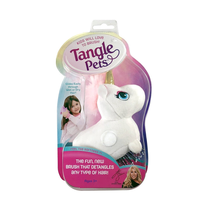 Tangle Pets Detangling Hair Brush for Kids Unicorn Image 3