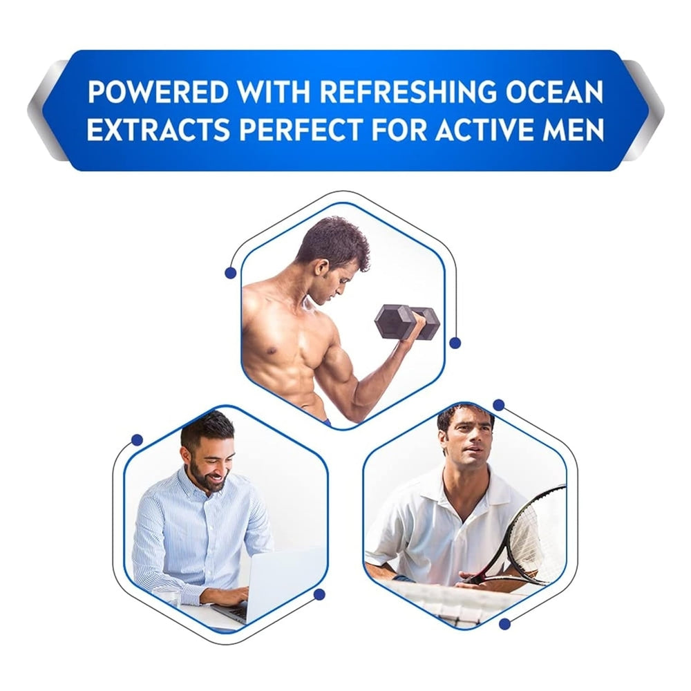 Nivea Men Anti Perspirant Roll On Fresh Active Long-lasting Freshness Ocean Extracts 48 Hour Protection 1.7 Ounce (Pack Image 2