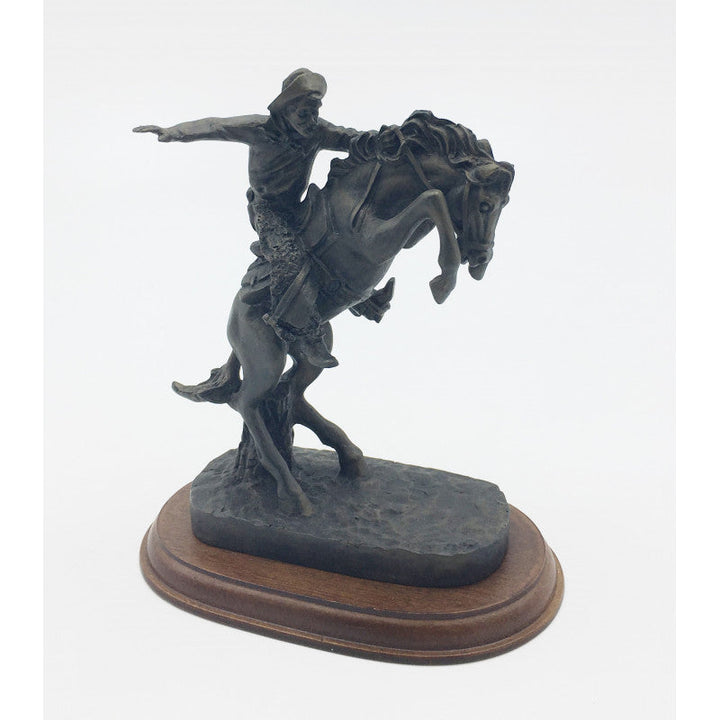 Cowboy Riding Horse Figurine  Office D cor, Image 2