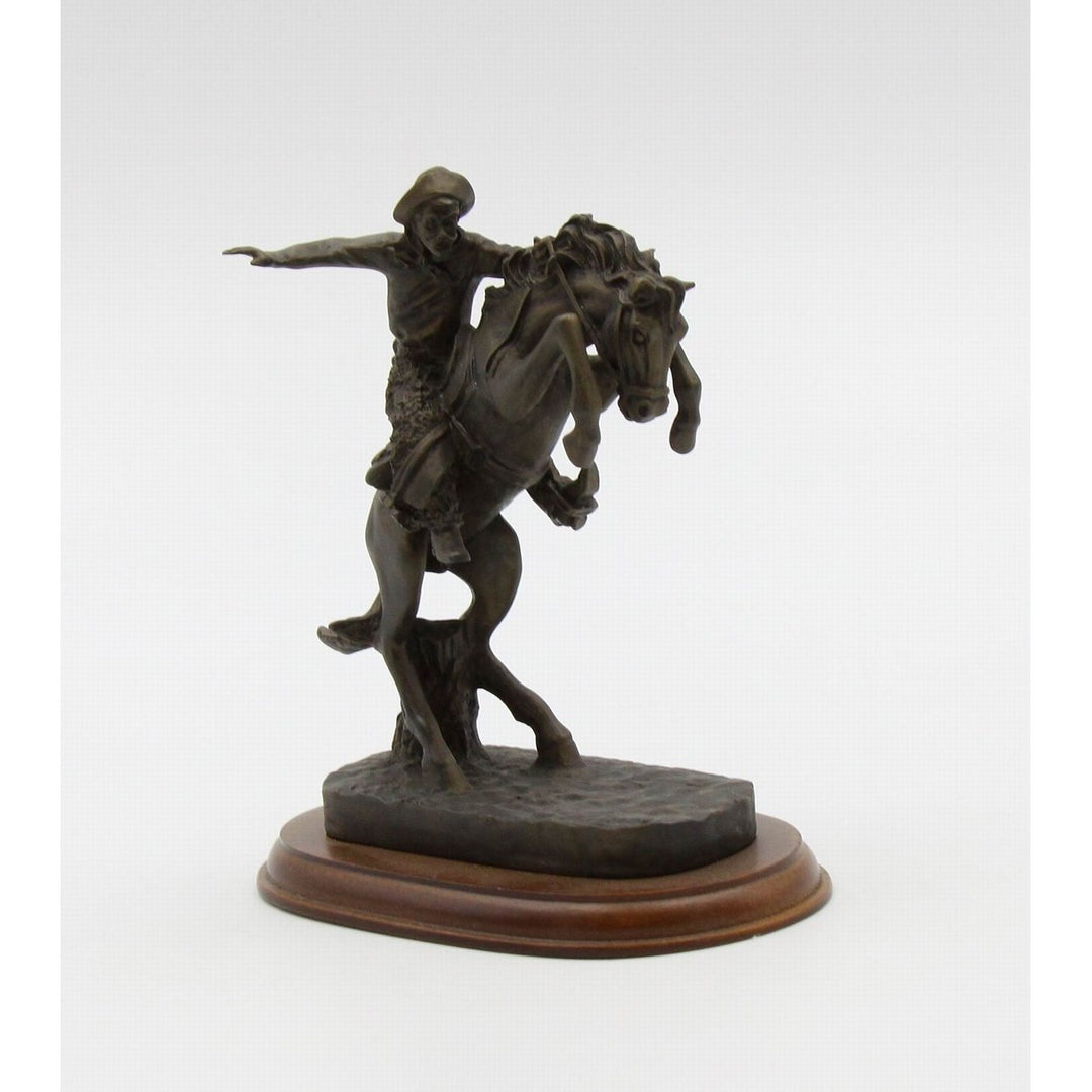 Cowboy Riding Horse Figurine  Office D cor, Image 4