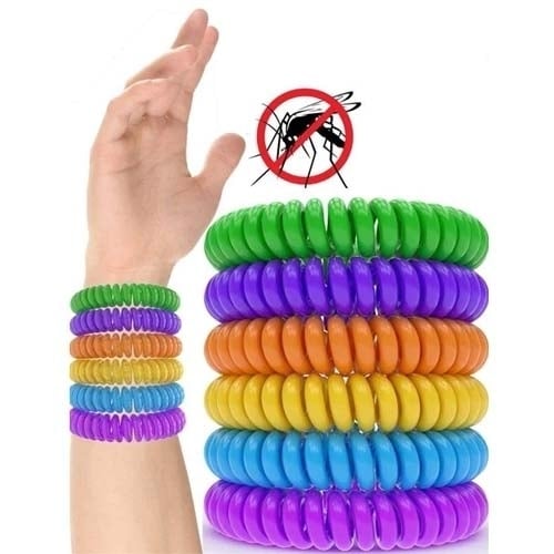 10-Pack Mosquito Repellent Bracelet Waterproof Non-Toxic Natural Bug Repellent Image 1