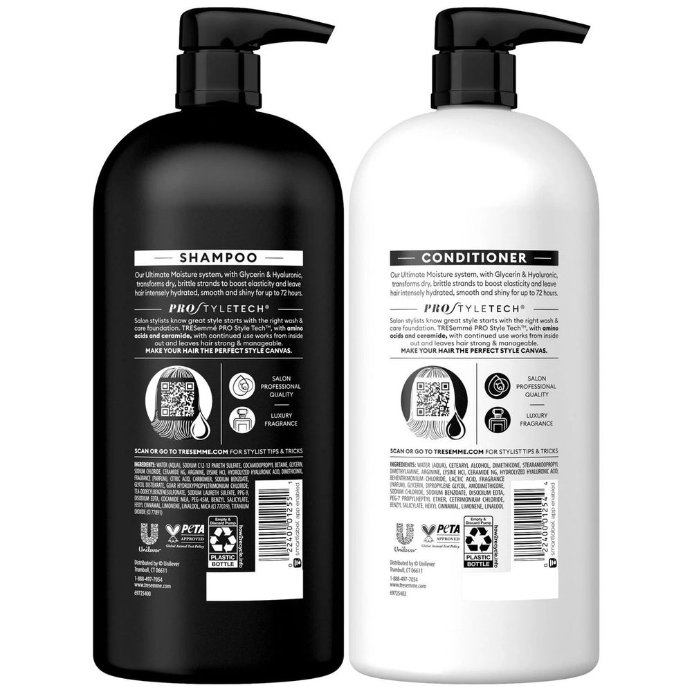 TRESemme Ultimate Moisture Shampoo and Conditioner 39 Fluid Ounce (Pack of 2) Image 2