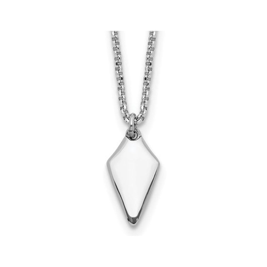 Sterling Silver Arrowhead Necklace with Chain (16.5 Inches) Image 1