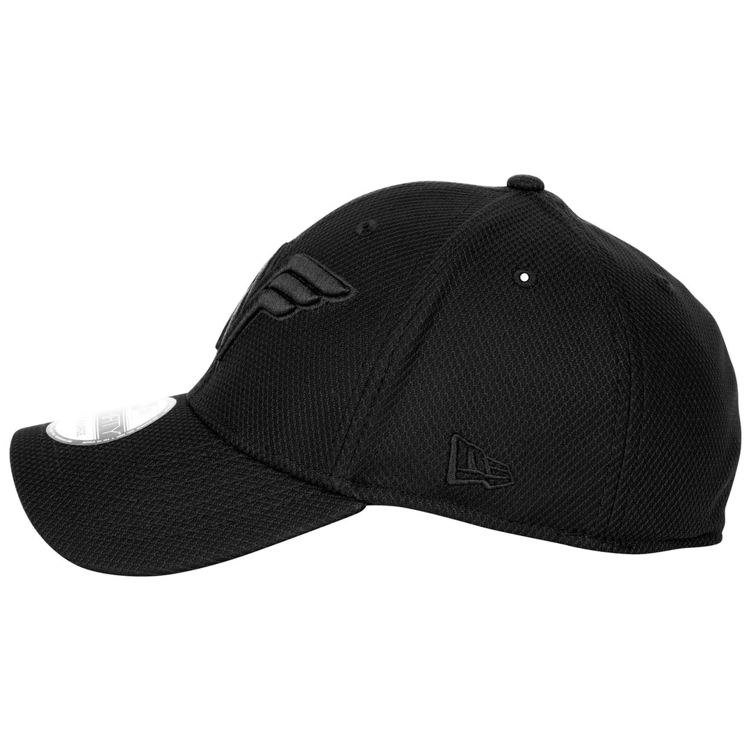 Wonder Woman Logo Black on Black Colorway Era 39Thirty Fitted Hat Image 3