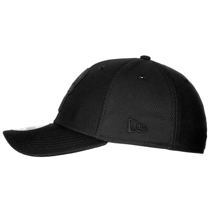 The Punisher Symbol Black on Black Era 39Thirty Fitted Hat Image 3