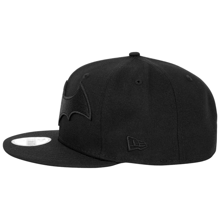 Batman Hush Logo Black on Black Colorway Era 59Fifty Fitted Hat Image 3