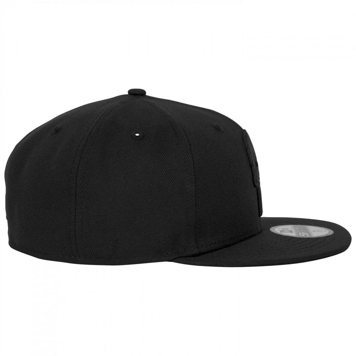 Punisher Logo Black on Black Era 59Fifty Fitted Hat Image 3