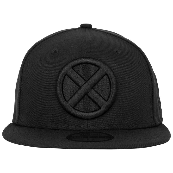 X-Men Logo Black on Black Era 59Fifty Fitted Hat Image 3