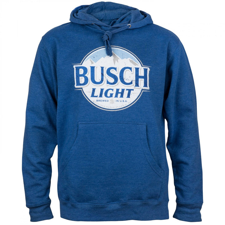 Busch Light Mens Royal Blue Hoodie Image 1