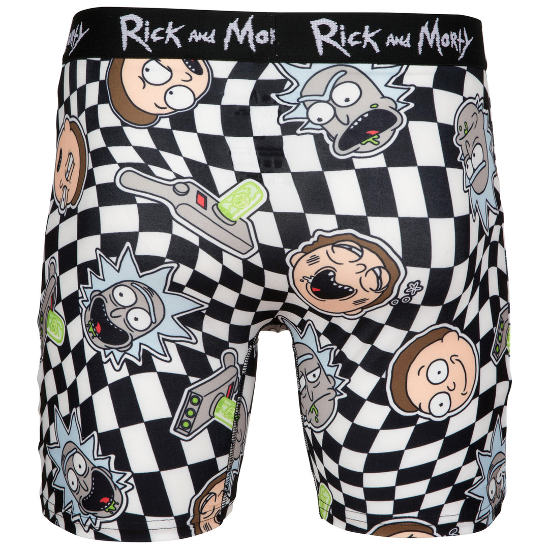 Rick And Morty Optical Illusion Boxer Briefs Image 2