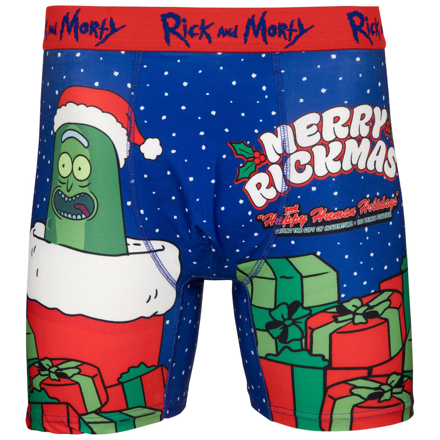 Rick And Morty Merry Pickle Rickmas Boxer Briefs Image 1