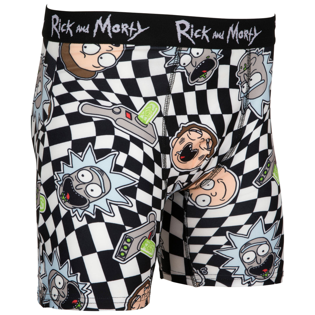 Rick And Morty Optical Illusion Boxer Briefs Image 3
