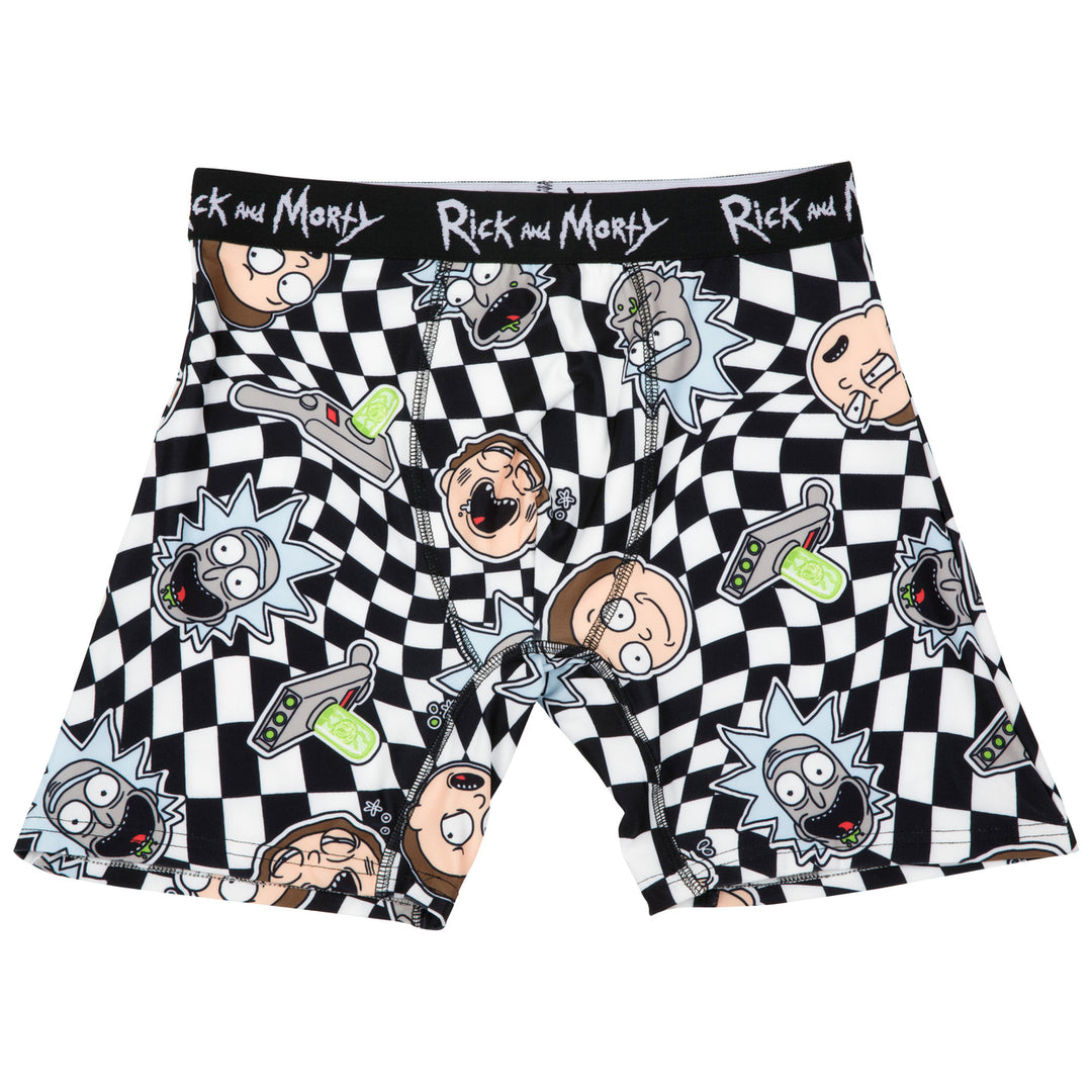 Rick And Morty Optical Illusion Boxer Briefs Image 4