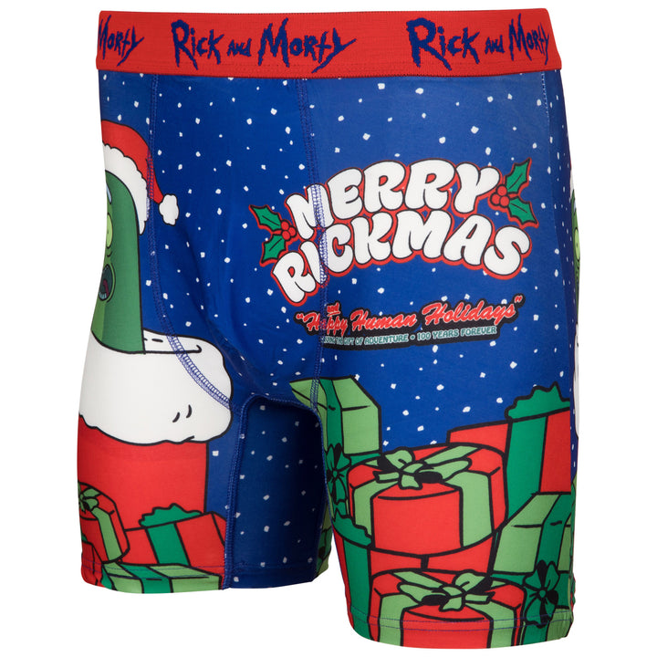 Rick And Morty Merry Pickle Rickmas Boxer Briefs Image 3