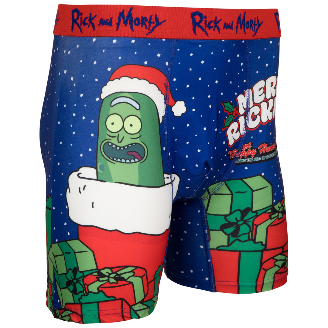 Rick And Morty Merry Pickle Rickmas Boxer Briefs Image 4