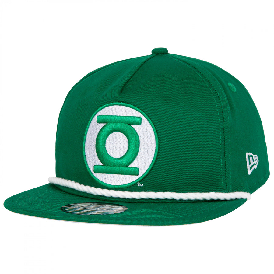 Green Lantern Logo Era Adjustable Golfer Rope Hat Image 1