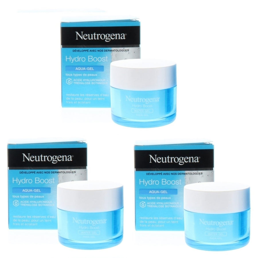 Neutrogena Hydro Boost Water Gel 50ml 3 Pack Hyaluronic Acid Moisturizer Image 1