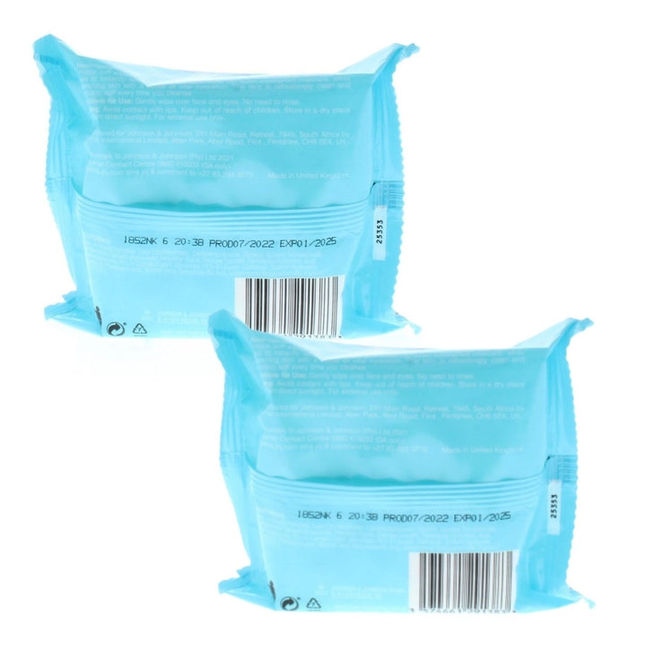 Neutrogena Hydro Boost Cleanser Facial Wipes (2 packs of 25 Wipes- Total 50 Wipes) Image 3