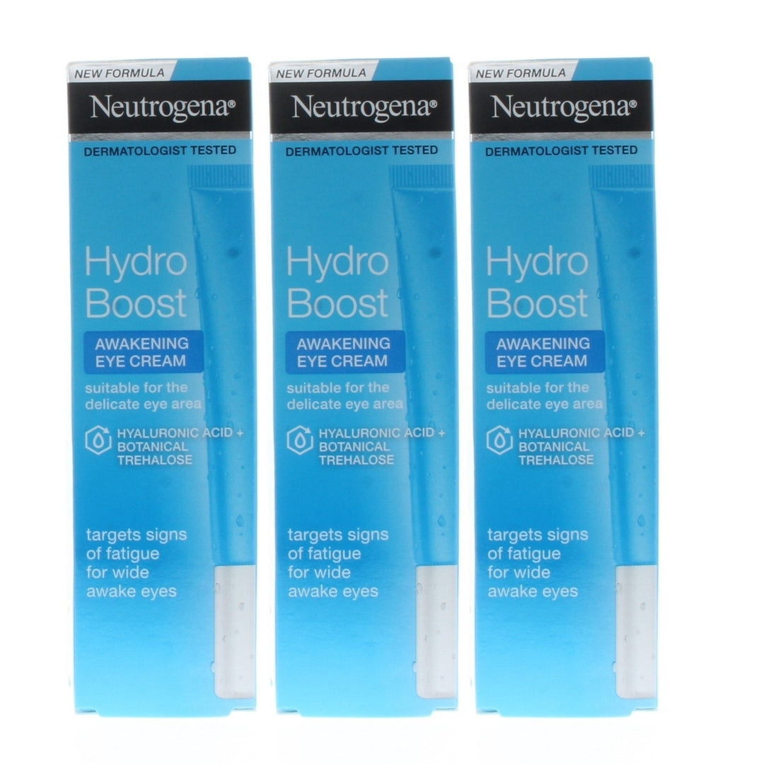 Neutrogena Hydro Boost Awakening Eye Cream 15ml (3 Pack) Image 2