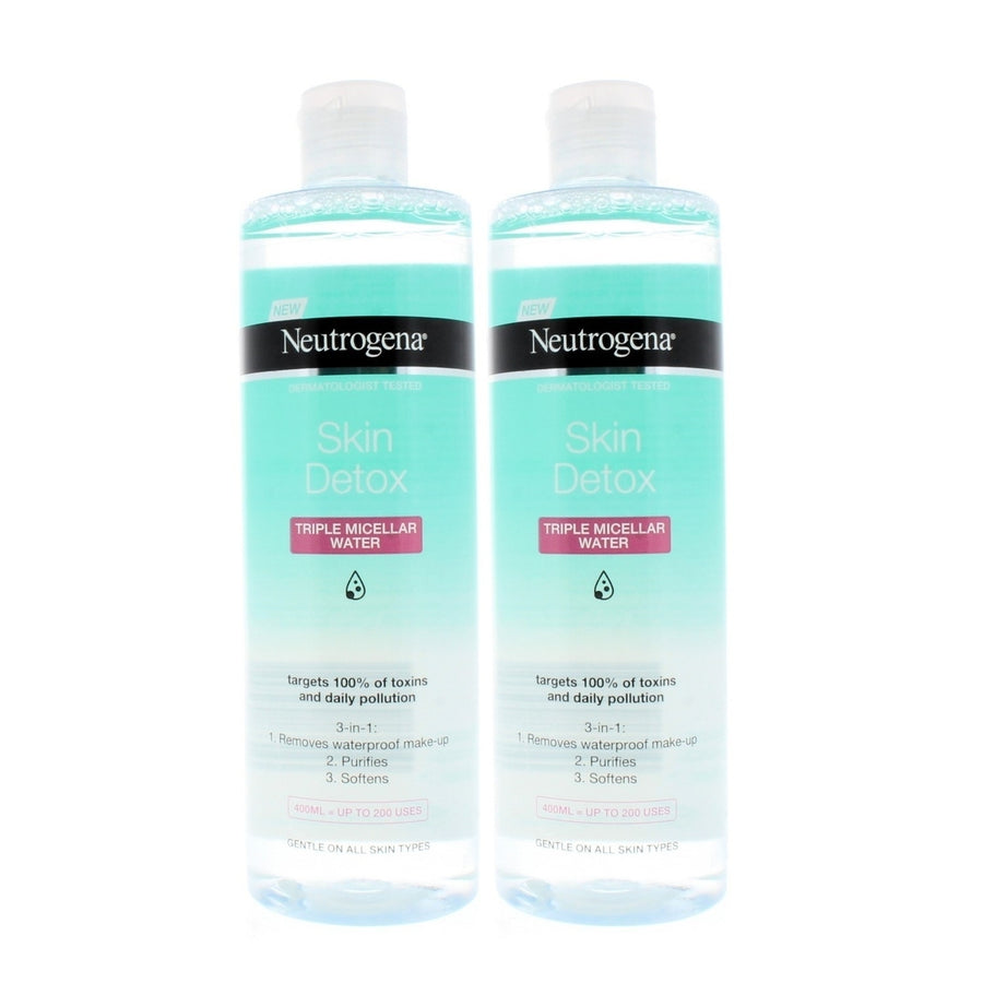 Neutrogena Skin Detox Triple Micellar Water 400ml (2 Pack) Image 1