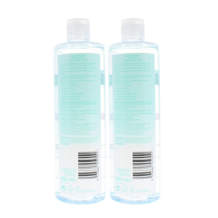 Neutrogena Skin Detox Triple Micellar Water 400ml (2 Pack) Image 3