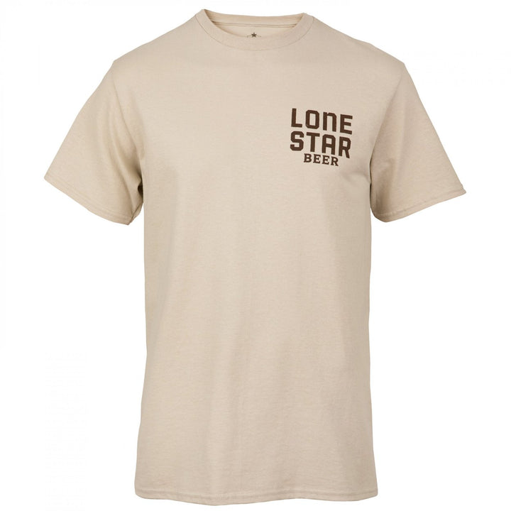 Lone Star Beer Long Live Long Necks Front and Back Print T-Shirt Image 2