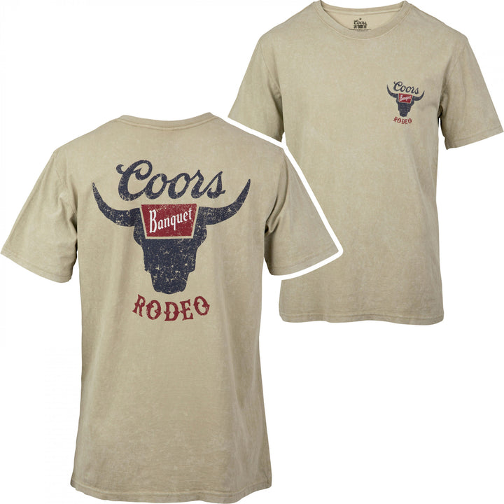 Coors Banquet Rodeo Mineral Wash Natural Beige T-Shirt Image 1