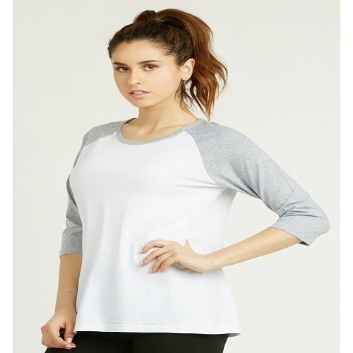 Sofra Womens Baseball Tee Image 2