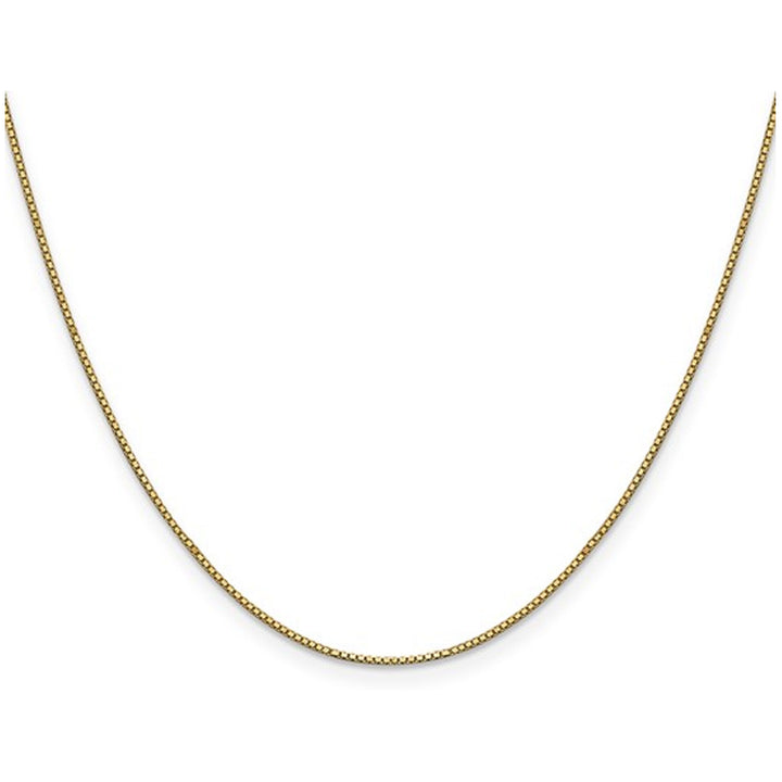 14K Yellow Gold Box Chain Necklace 20 Inches (0.90mm) Image 1