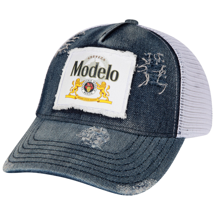 Modelo Especial Logo Patch Distressed Adjustable Trucker Hat Image 1