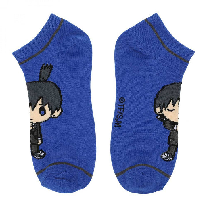 Chainsaw Man Chibi Characters 5-Pair Pack of Ankle Socks Image 4