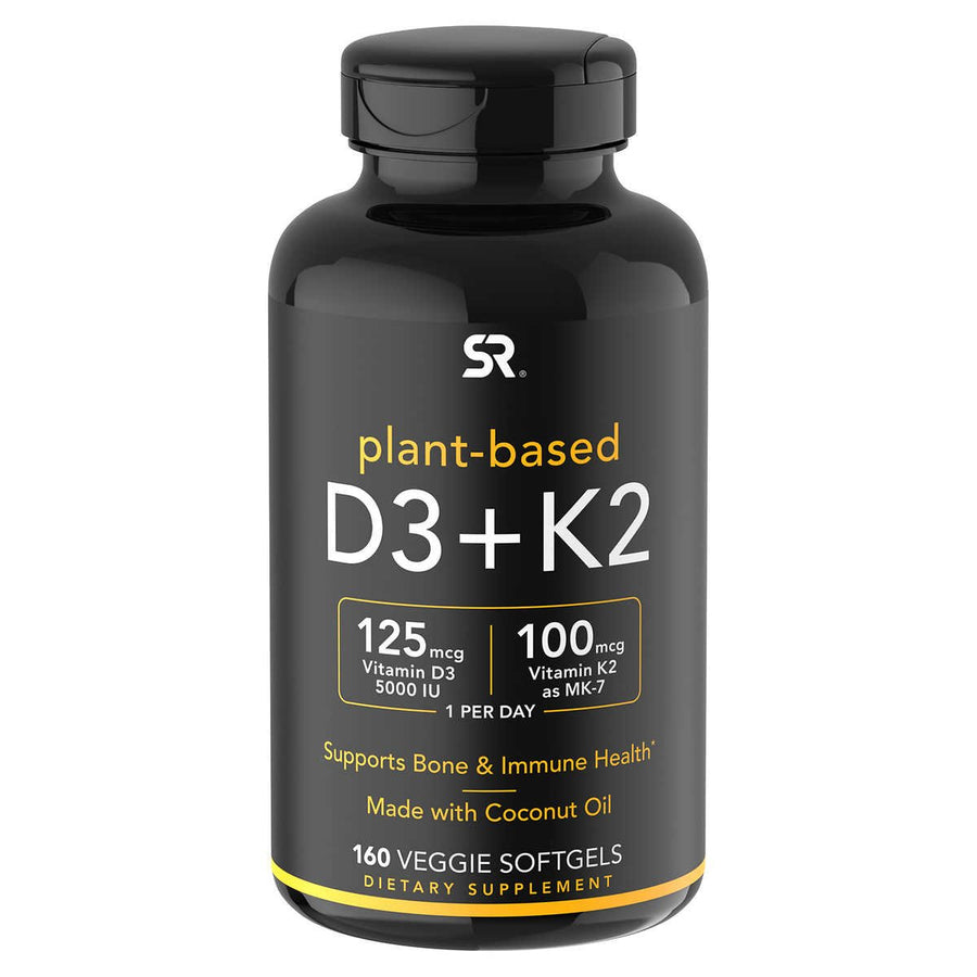 Sports Research D3 + K2 160 Veggie Softgels Image 1