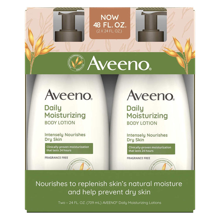 Aveeno Daily Moisture Lotion 24 Fluid Ounce (Pack of 2) Image 1