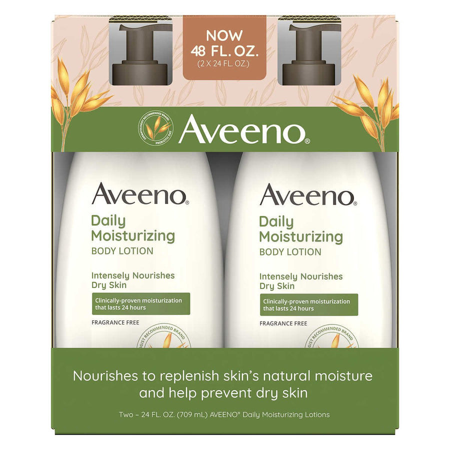 Aveeno Daily Moisture Lotion 24 Fluid Ounce (Pack of 2) Image 1