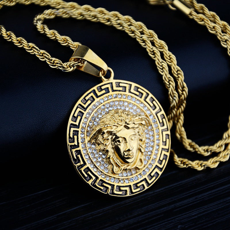 Retro Medusa Necklace Pendants Image 1