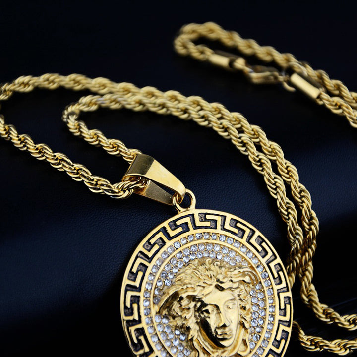 Retro Medusa Necklace Pendants Image 4