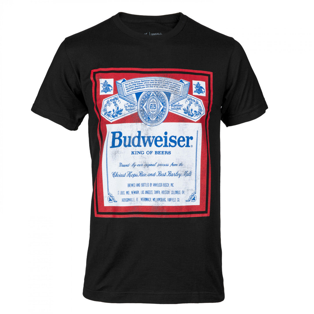 Budweiser Classic Logo Distressed T-Shirt Image 1