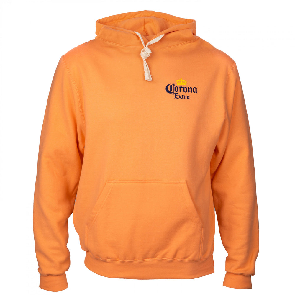 Corona Extra Parrot La Vida Mas Fina Front and Back Pullover Hoodie Image 2