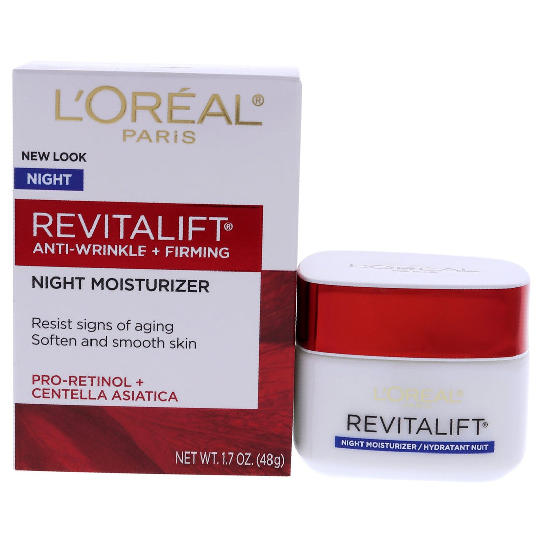 Revitalift Anti-Wrinkle and Firming Moisturizer by LOreal Paris for Unisex - 1.7 oz Night Cream Image 1