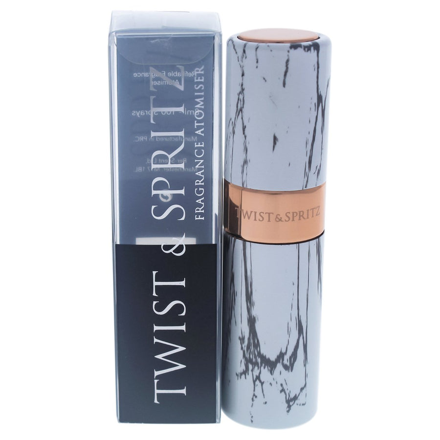 Twist and Spritz Atomiser - White Marble by Twist and Spritz for Women - 8 ml Refillable Spray (Empty) Image 1