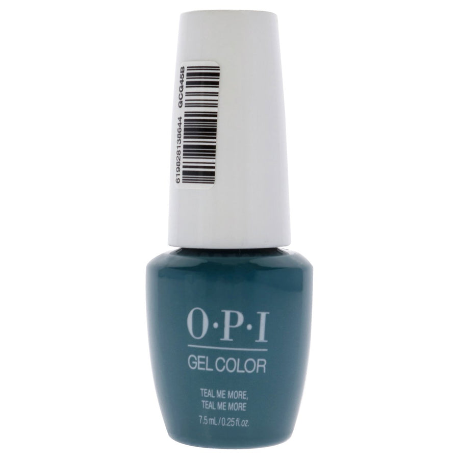 GelColor Gel Lacquer - G45B Teal Me More-Teal Me More by OPI for Women - 0.25 oz Nail Polish Image 1