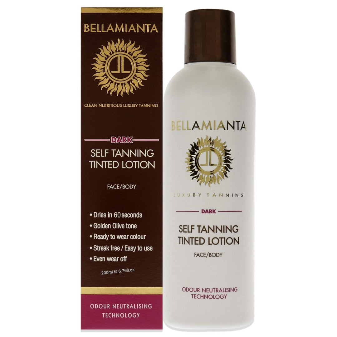 Bellamianta Self Tanning Tinted Lotion - Dark 6.76 oz Image 1